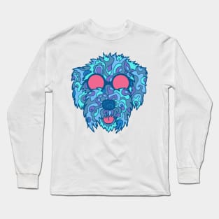 Cool Cockapoo in Blues Long Sleeve T-Shirt